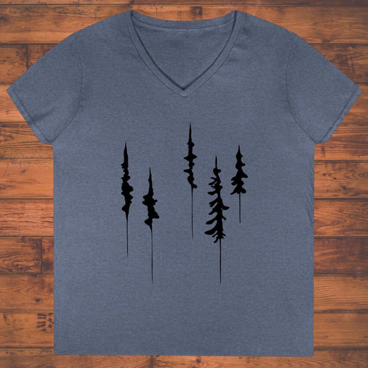 Sylvan Sketches Ladies' V-Neck