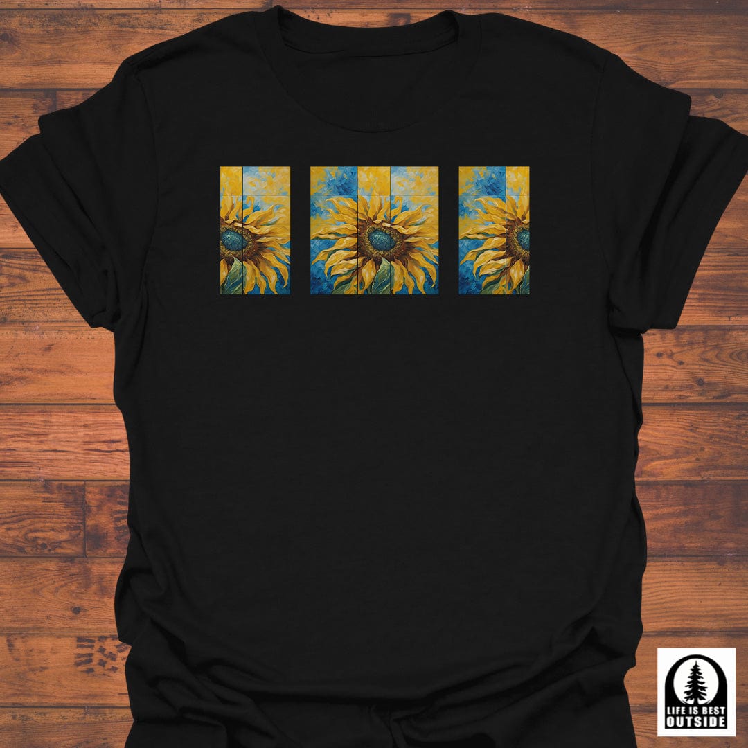 Sunlit Bloom Triptych T-Shirt