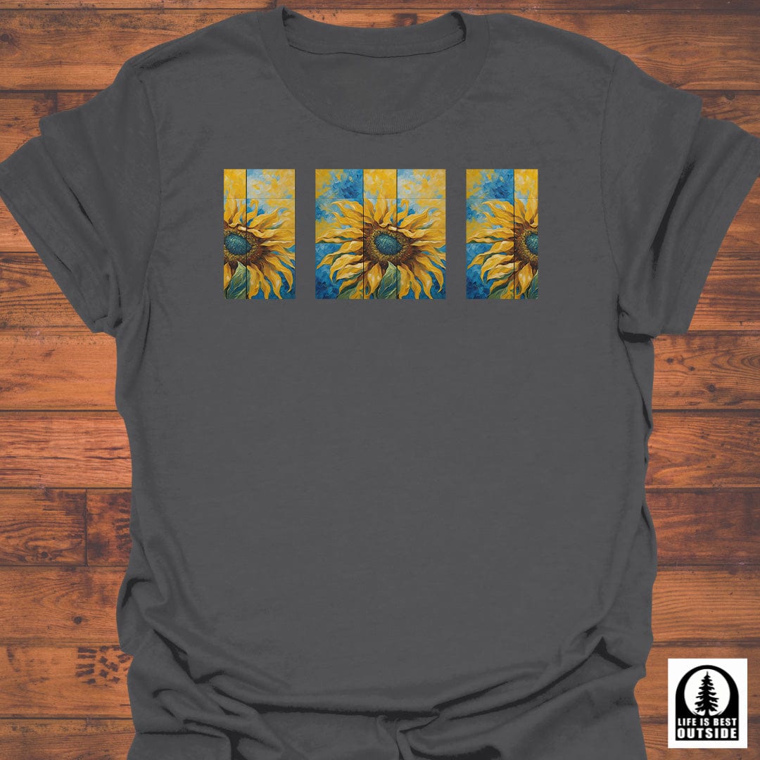 Sunlit Bloom Triptych T-Shirt