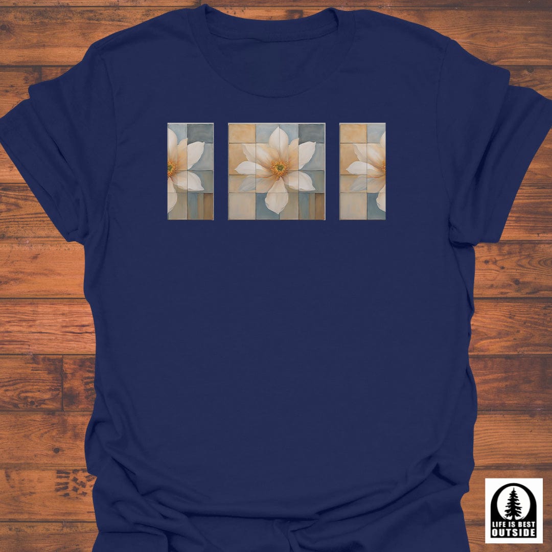 Golden Bloom Panels T-Shirt