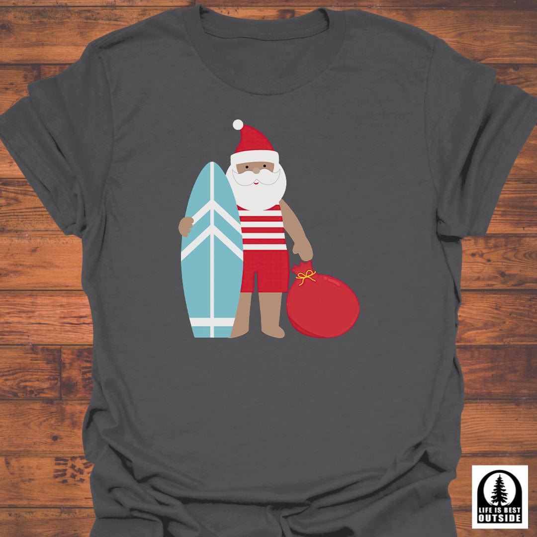 Surfing Santa Holiday T-Shirt