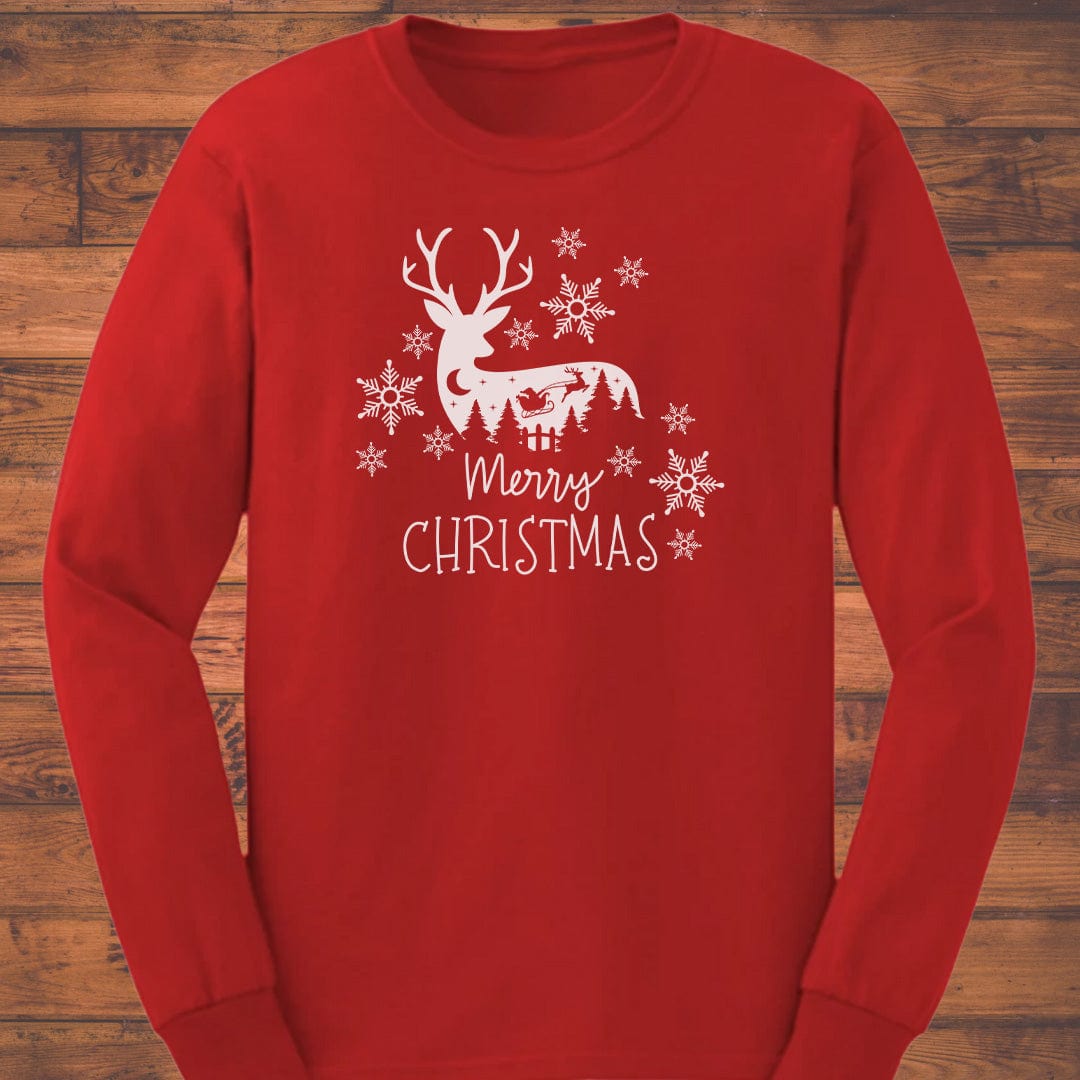 Nightfall Reindeer Long Sleeve T-Shirt
