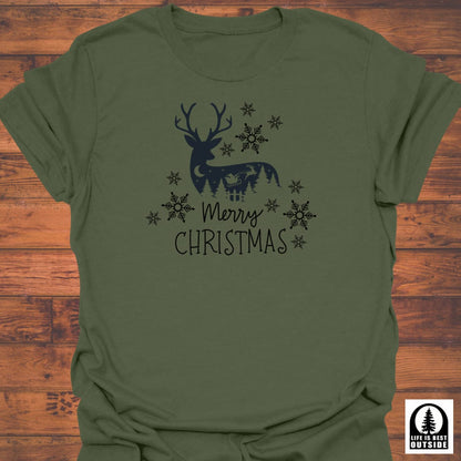 Nightfall Reindeer Silhouette T-Shirt