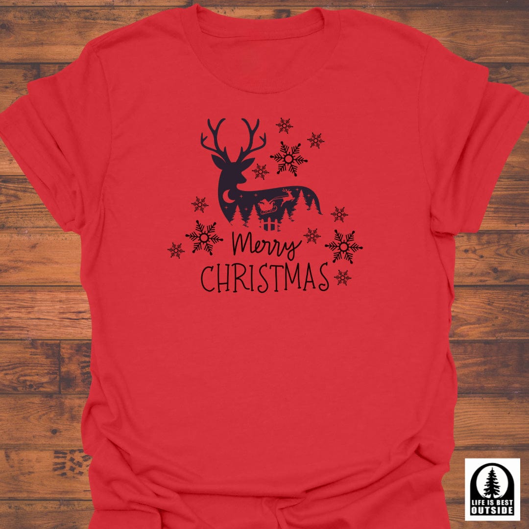 Nightfall Reindeer Silhouette T-Shirt