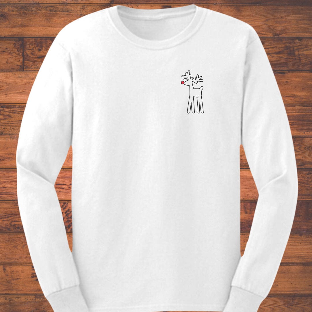 Red Rudolph Dot Long Sleeve T-Shirt