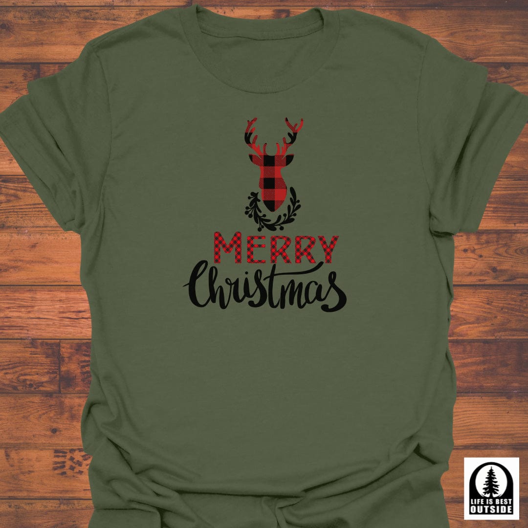 Festive Reindeer Silhouette T-Shirt