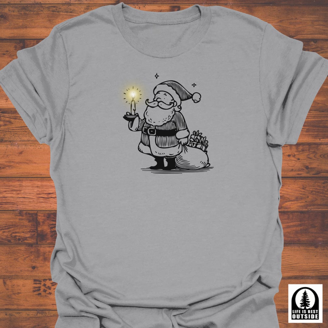 Candlelit Santa T-Shirt