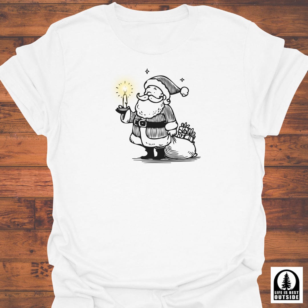 Candlelit Santa T-Shirt