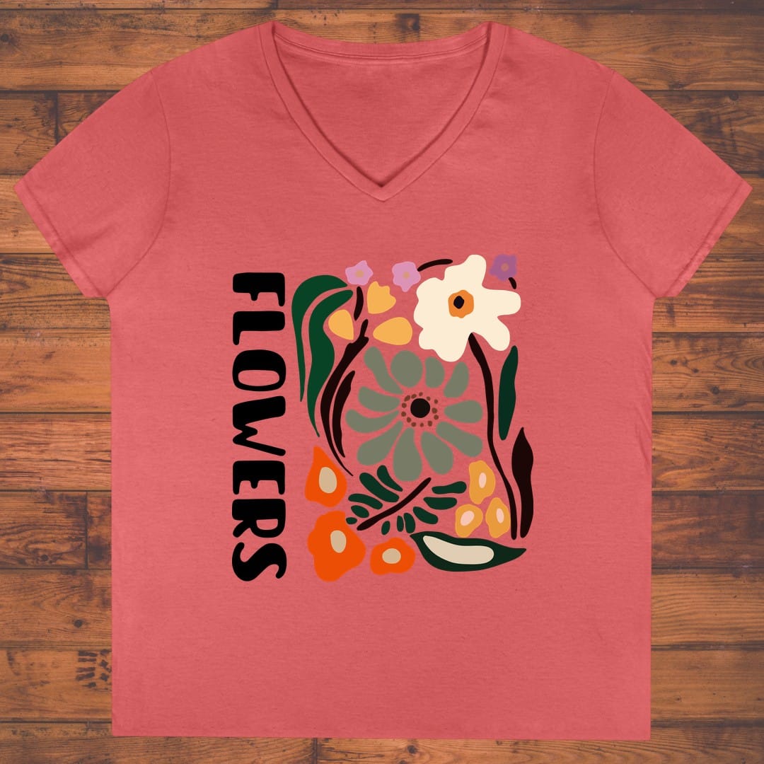 Bountiful Botanica Ladies' V-Neck
