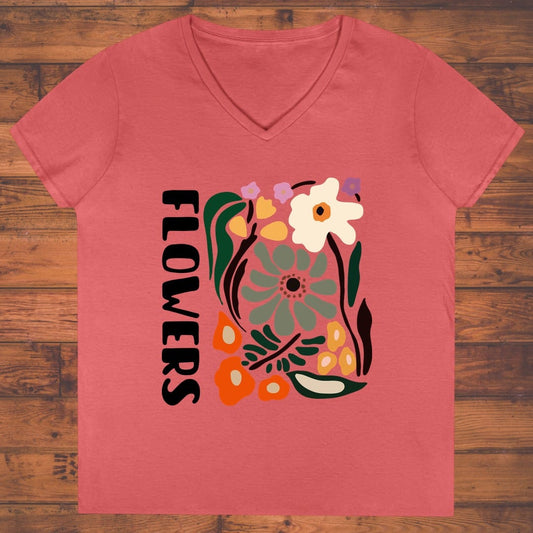 Bountiful Botanica Ladies' V-Neck