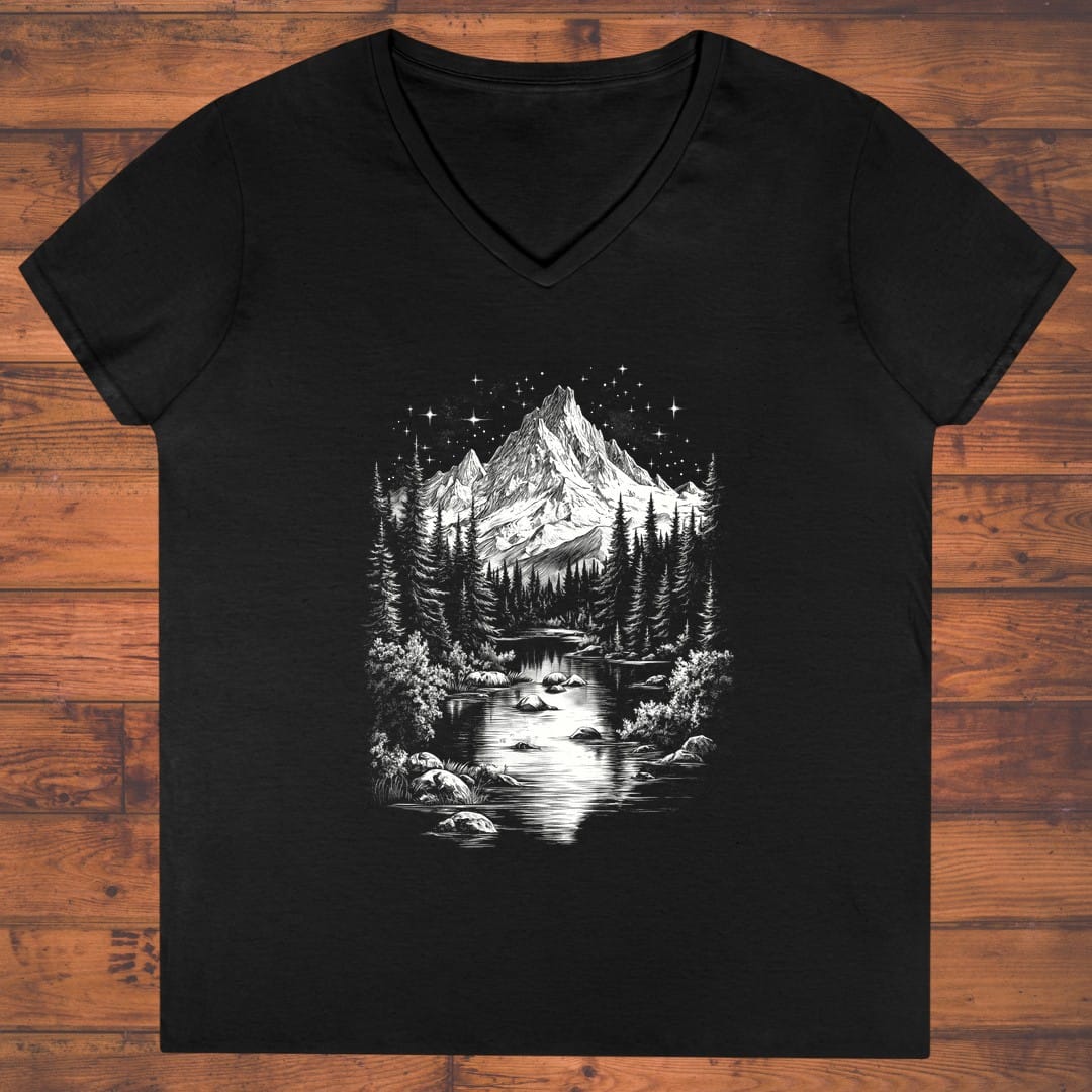 Starry Peaks Ladies' V-Neck