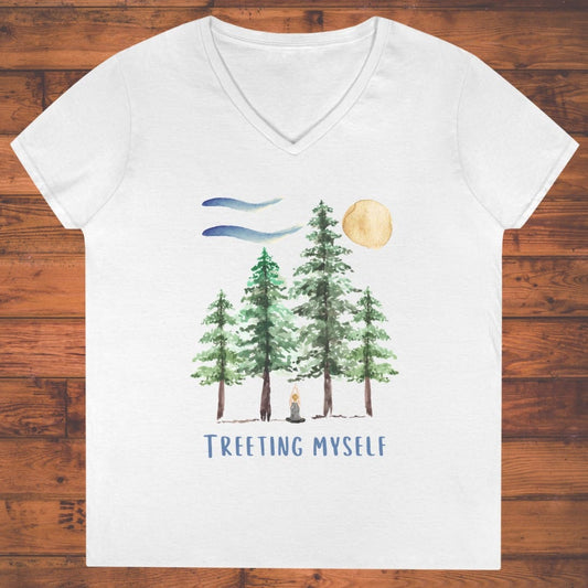 Forest Meditation Ladies' V-Neck