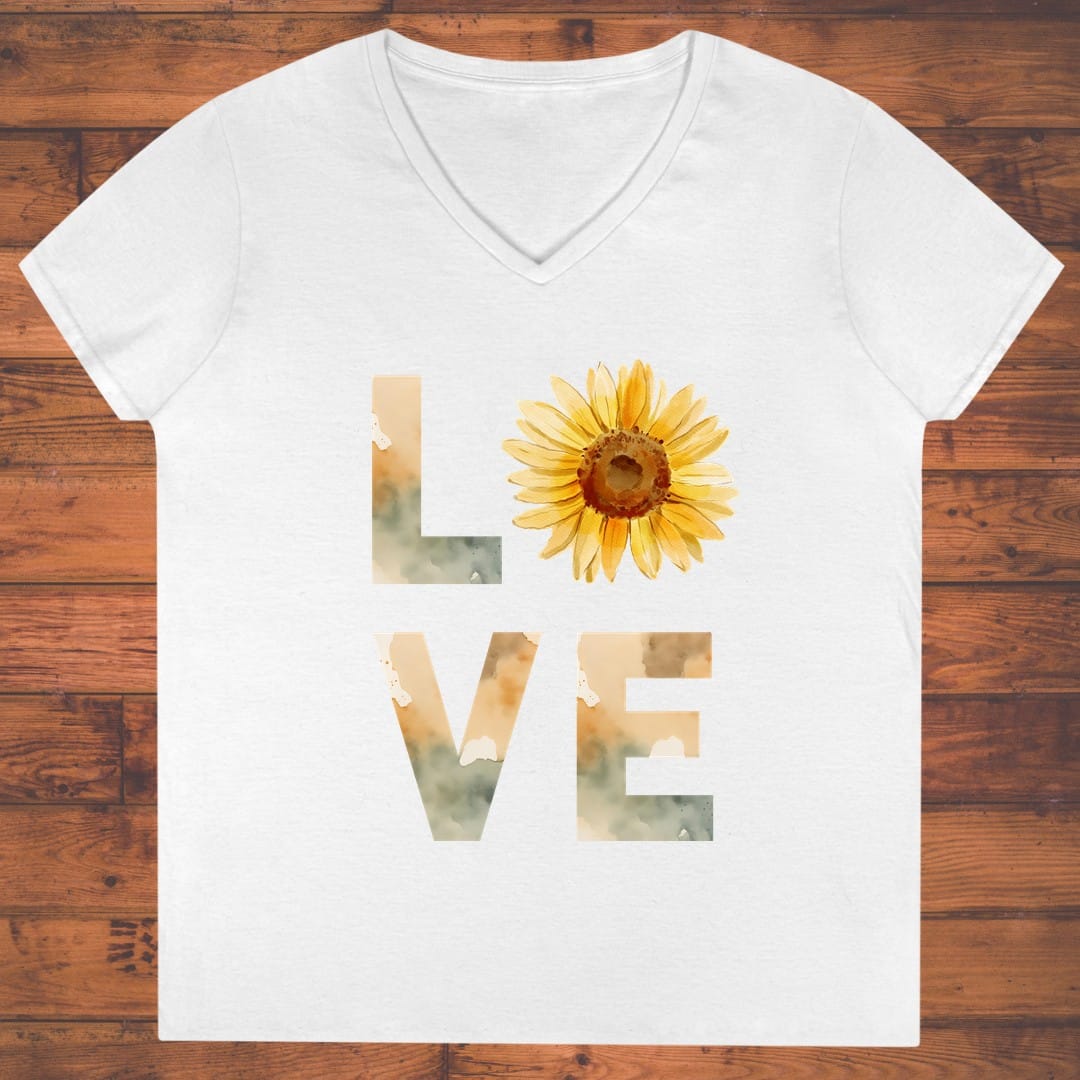 Sunflower Love Ladies' V-Neck