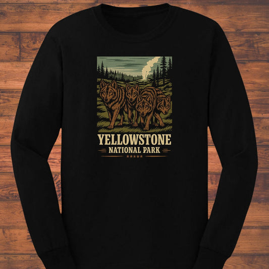 The Wolves of Yellowstone Long Sleeve T-Shirt