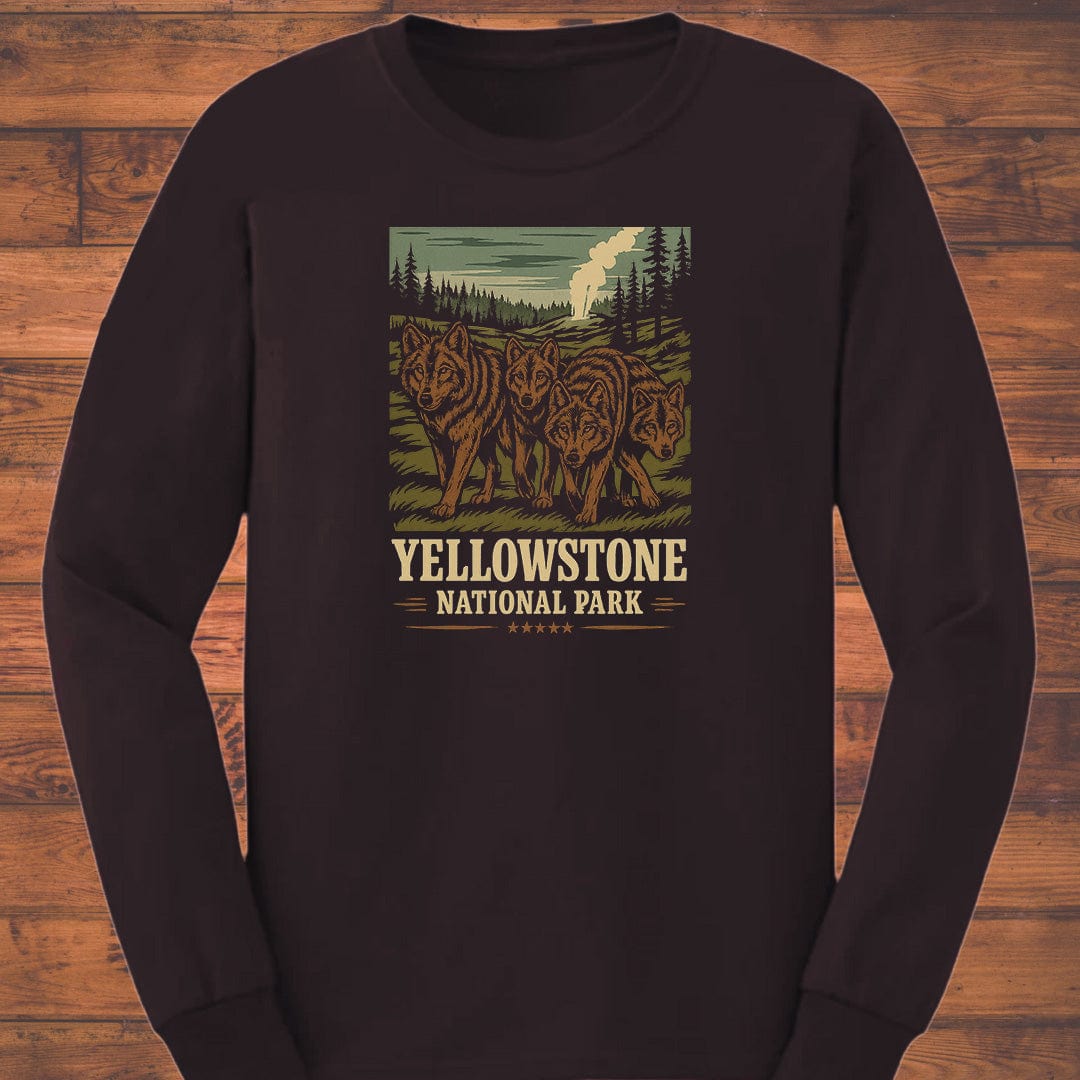 The Wolves of Yellowstone Long Sleeve T-Shirt