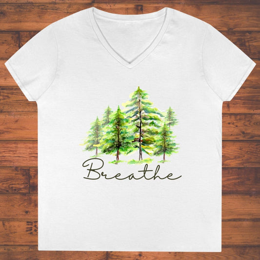 Forest Respiration Ladies' V-Neck