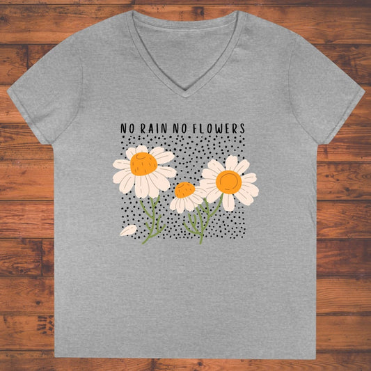 No Rain No Flowers Ladies' V-Neck