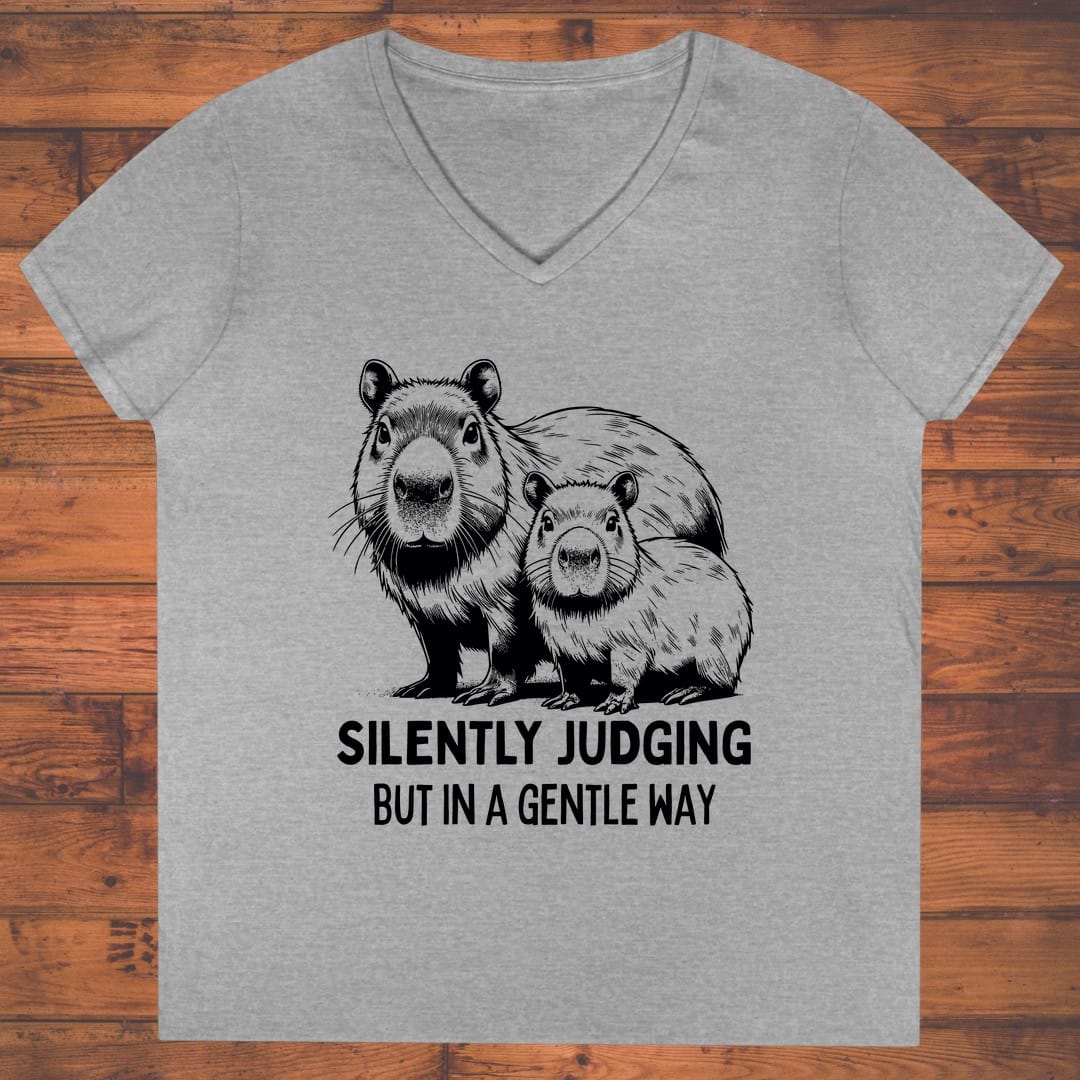 Silently Judging Ladies' V-Neck