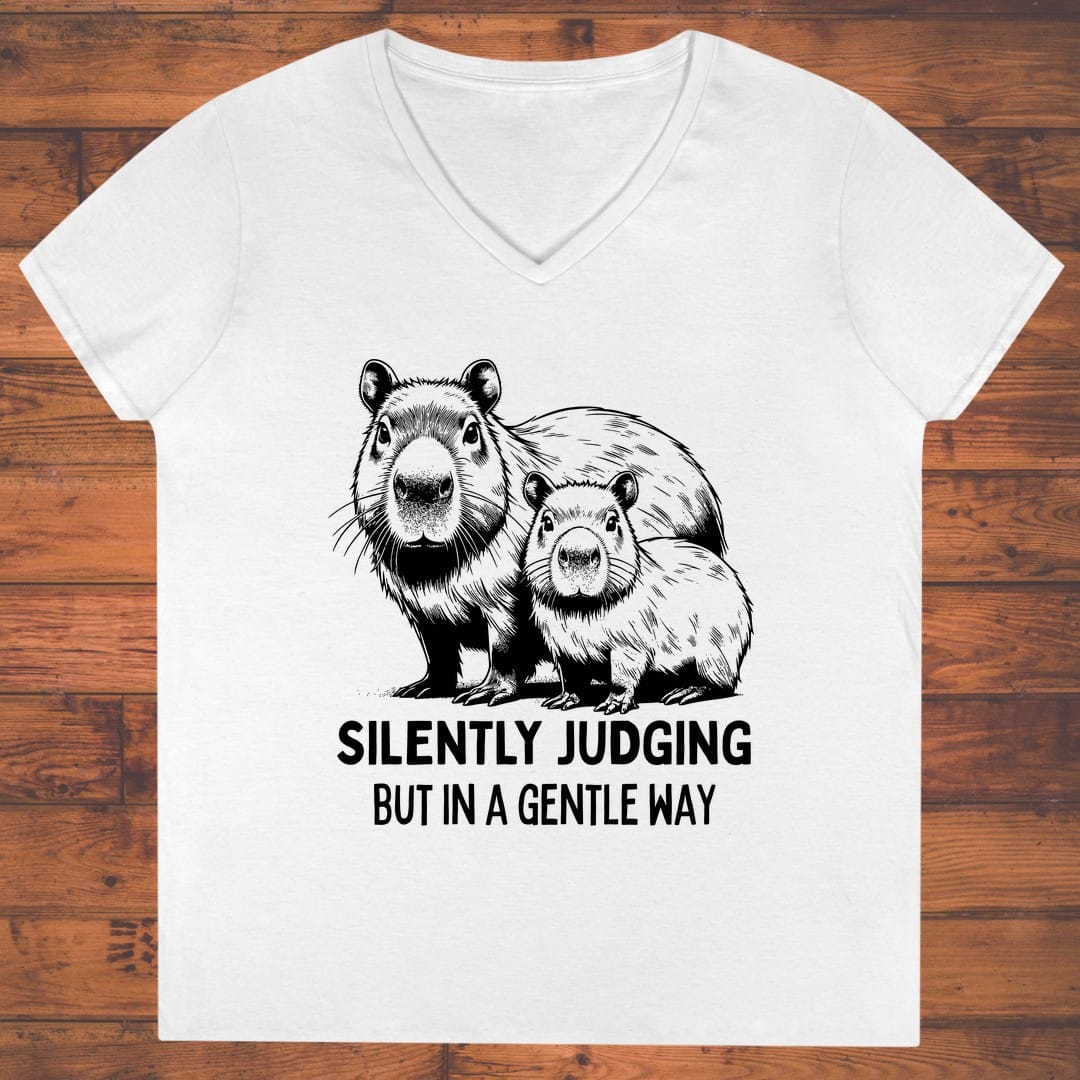Silently Judging Ladies' V-Neck