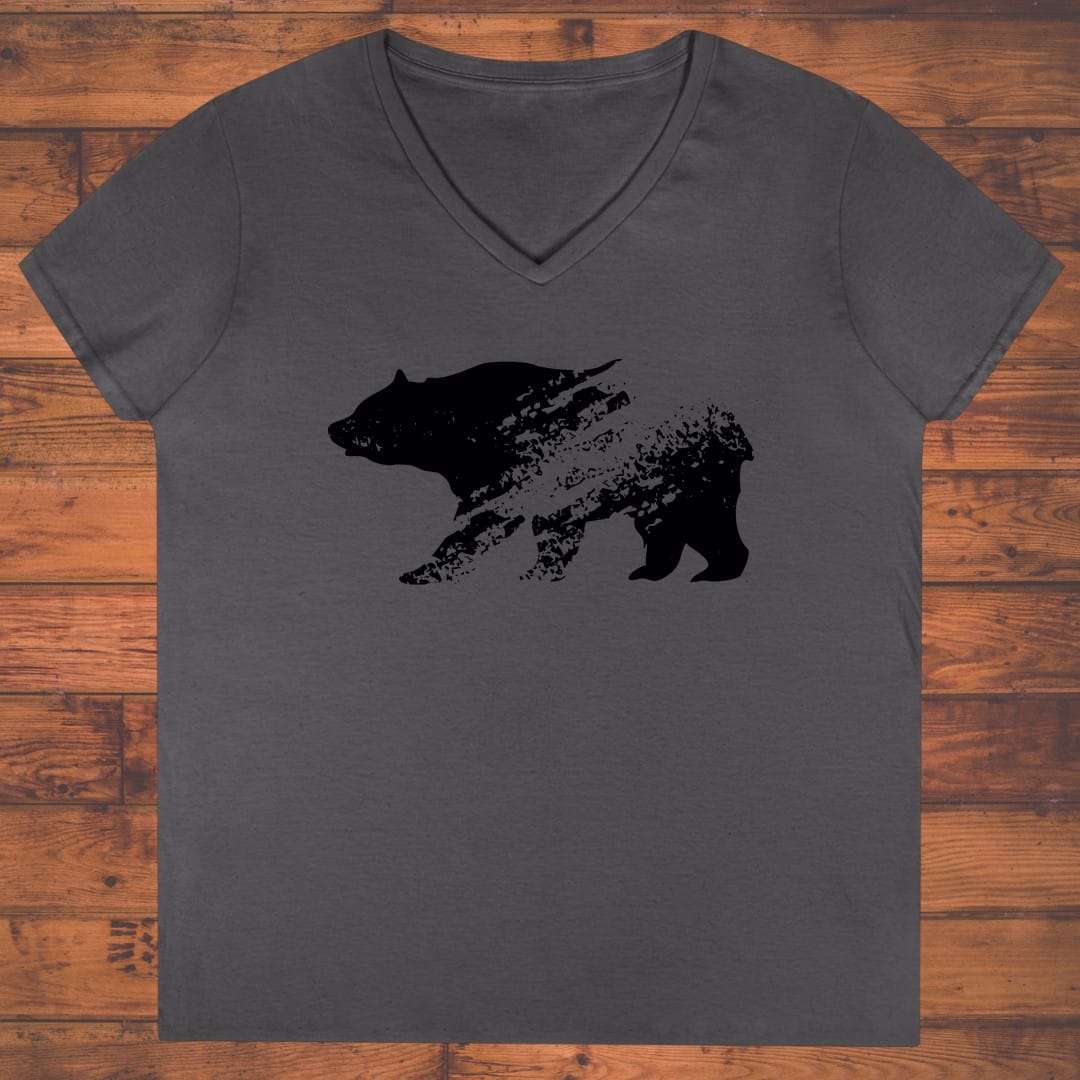 Bear in the Dark Ladies' V-Neck