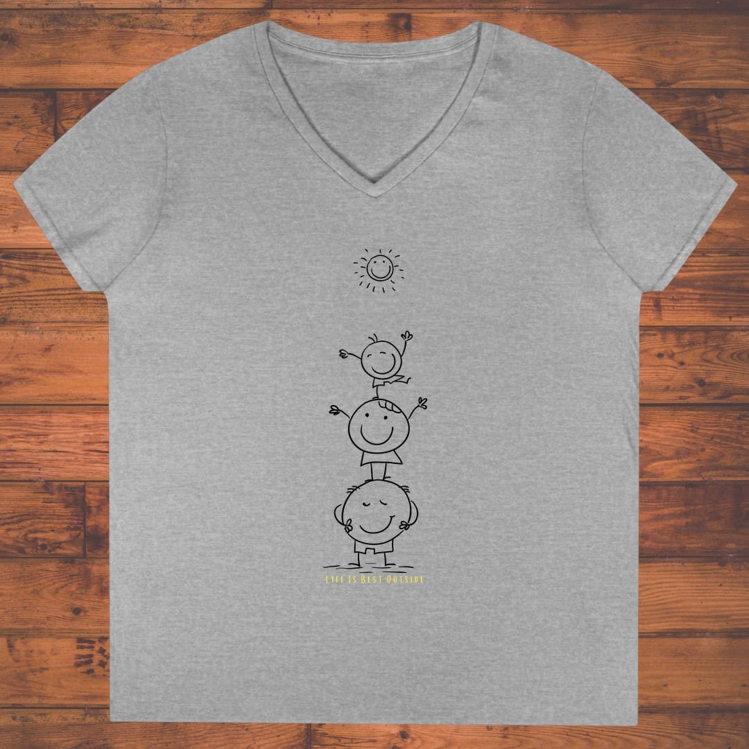 Stacked Sunshine Ladies' V-Neck