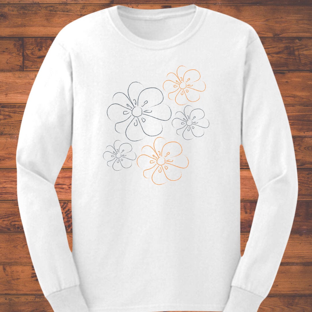 Scattered Petals Long Sleeve T-Shirt