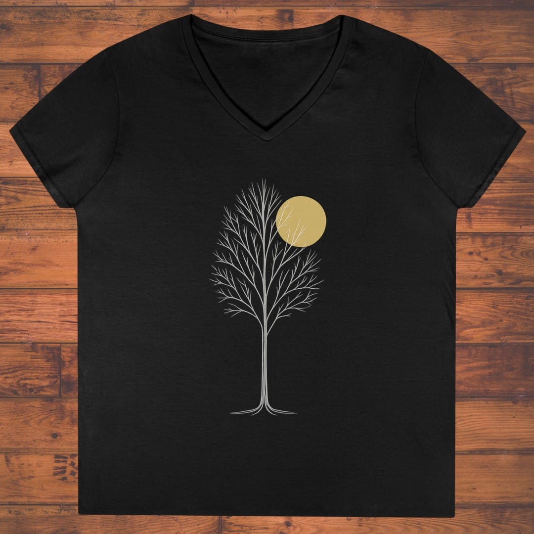 Golden Stillness Ladies' V-Neck