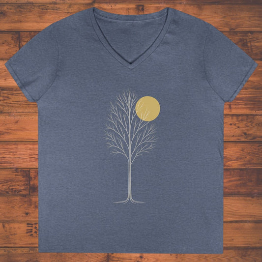 Golden Stillness Ladies' V-Neck