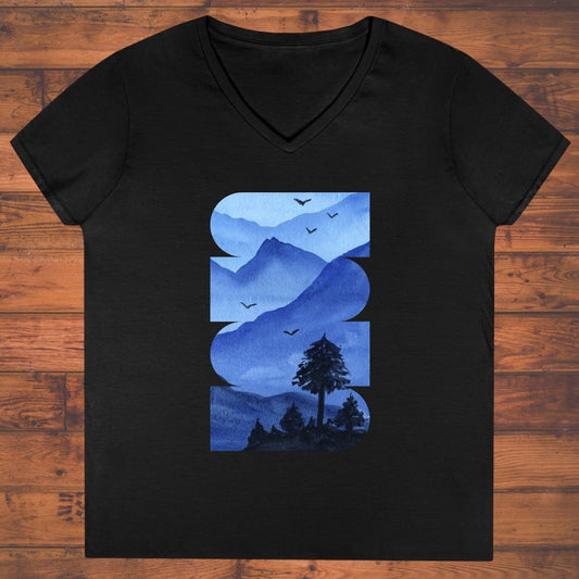 Drifted Heights Ladies' V-Neck