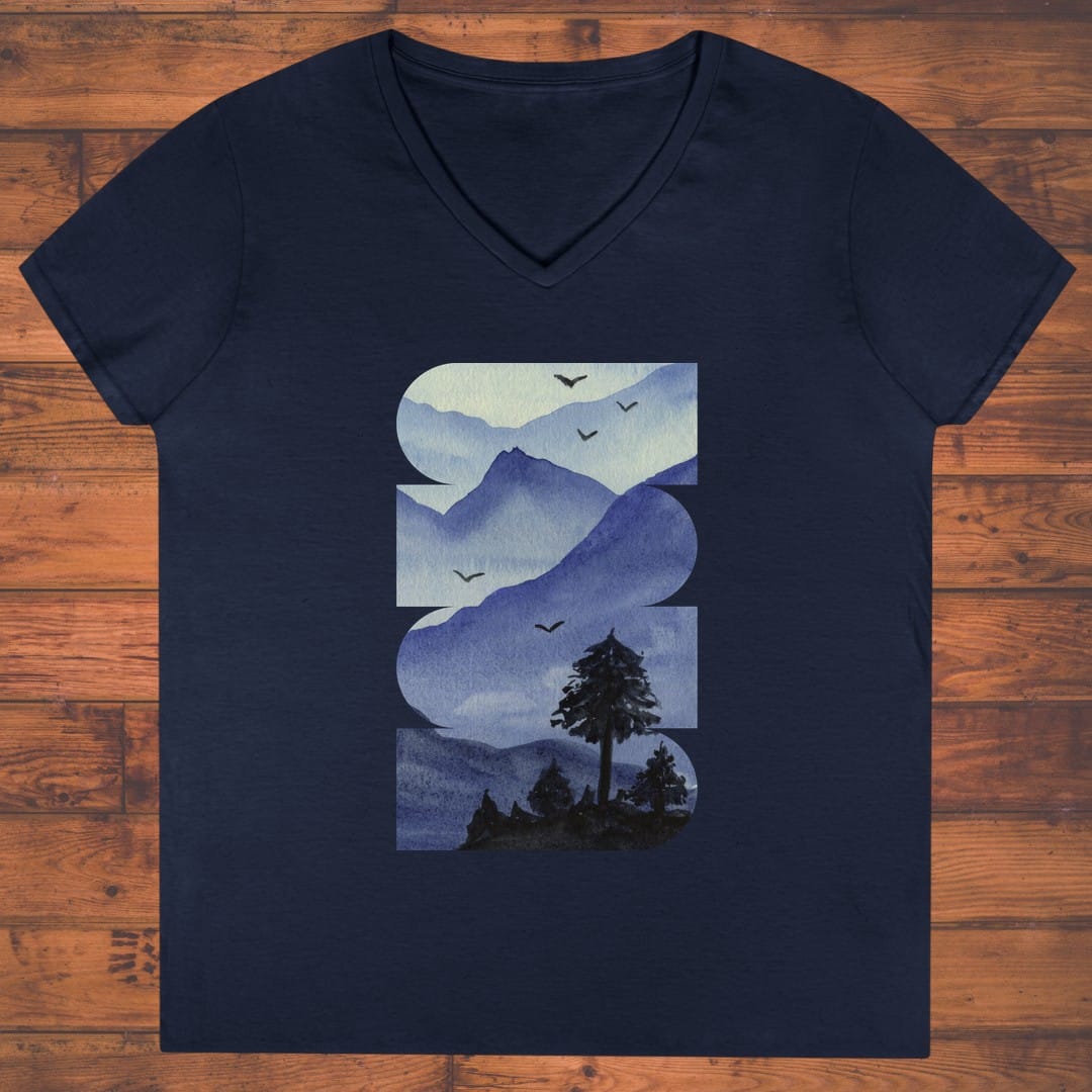 Drifted Heights Ladies' V-Neck