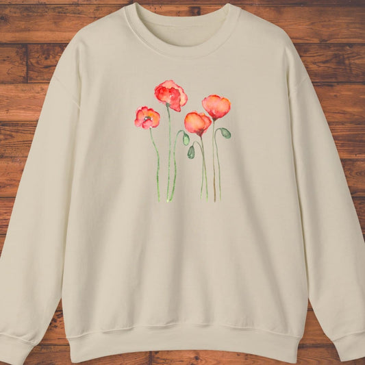 Soft Poppies Sweatshirt