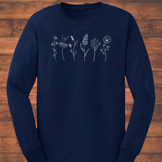 Wild Stem Line Long Sleeve T-Shirt