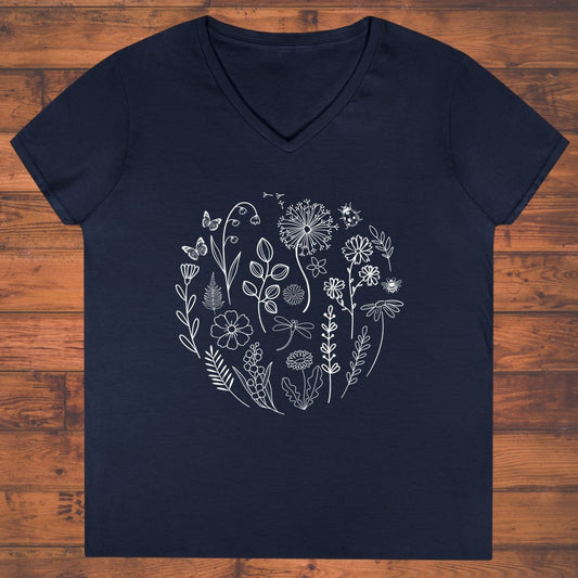 Bloomcycle Ladies' V-Neck