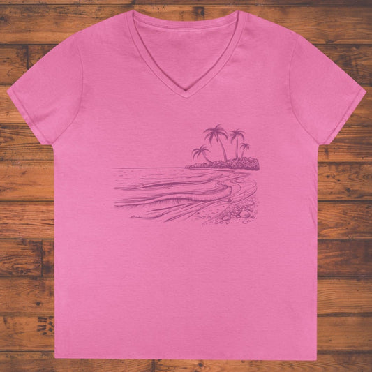 Palm Horizon Ladies' V-Neck