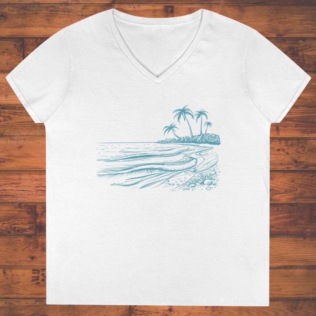 Palm Horizon Ladies' V-Neck