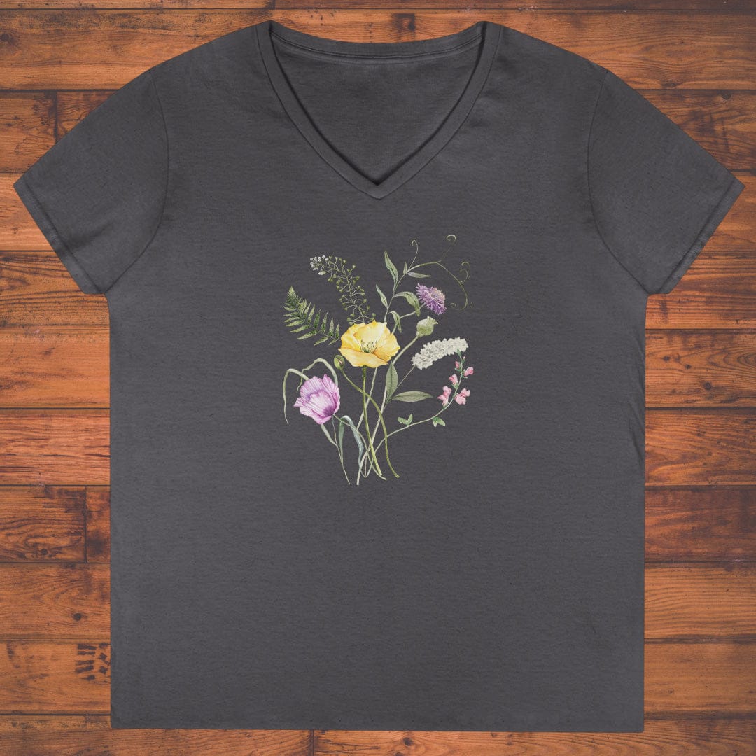 Tangled Bloom Ladies' V-Neck