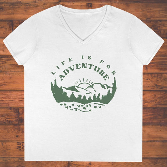 Adventure Stirs Ladies' V-Neck