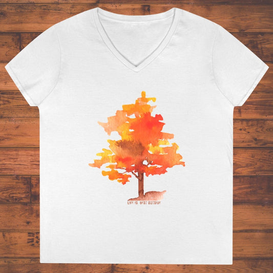Amber Glow Ladies' V-Neck