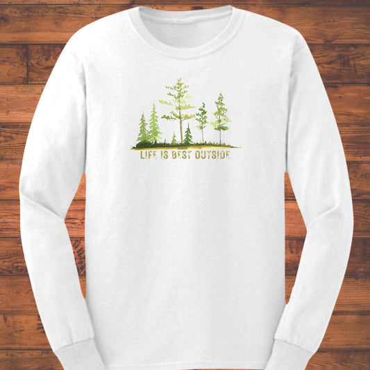 Green Quiet Long Sleeve T-Shirt