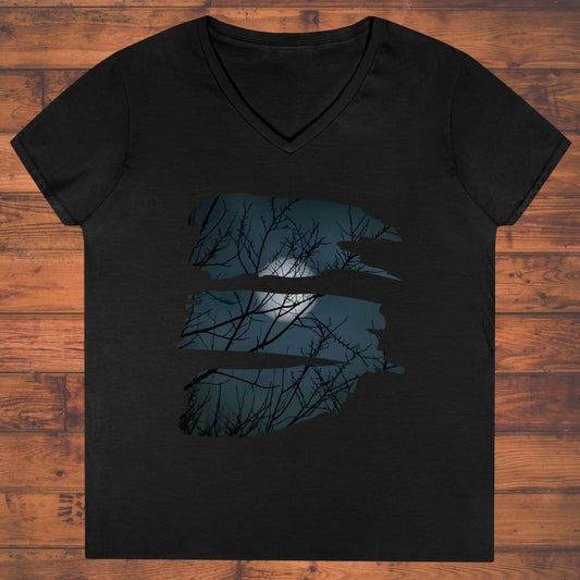 Lunar Veil Ladies' V-Neck