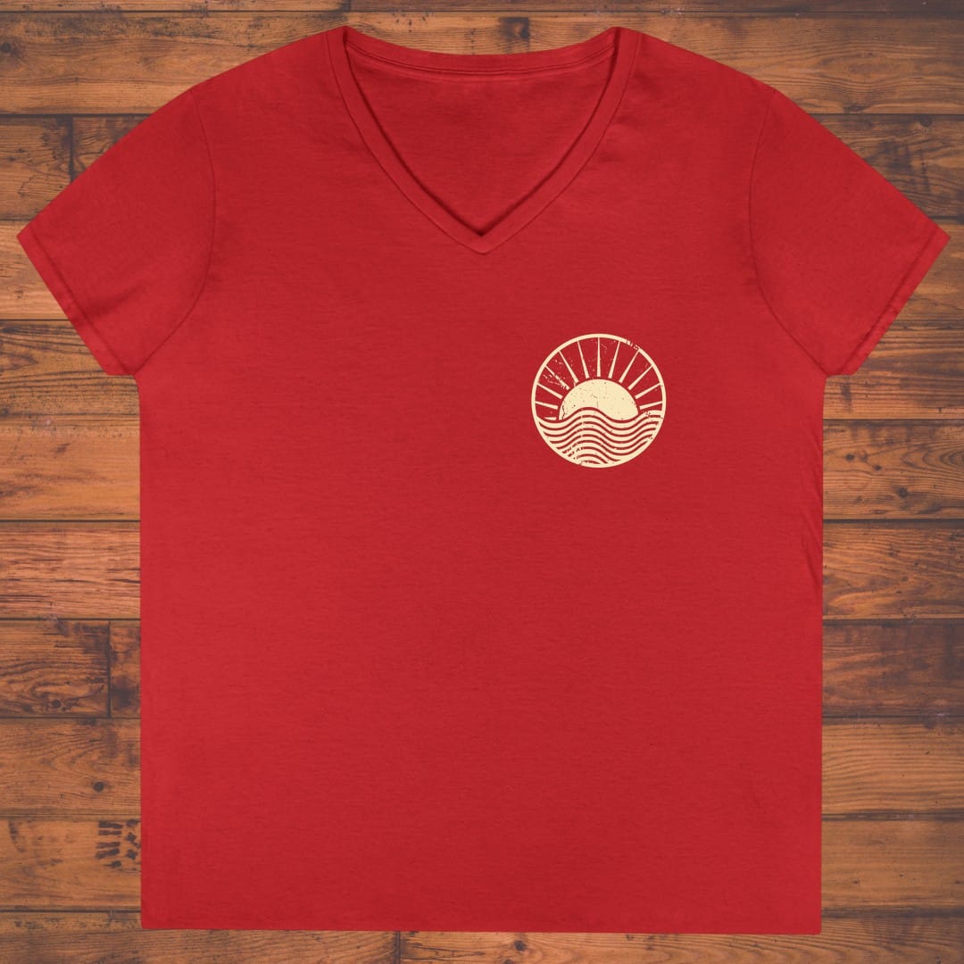Crimson Dawn Ladies' V-Neck