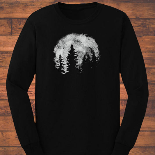 Forest Eclipse Long Sleeve T-Shirt