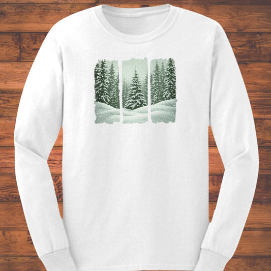 Snowbound Stillness Long Sleeve T-Shirt