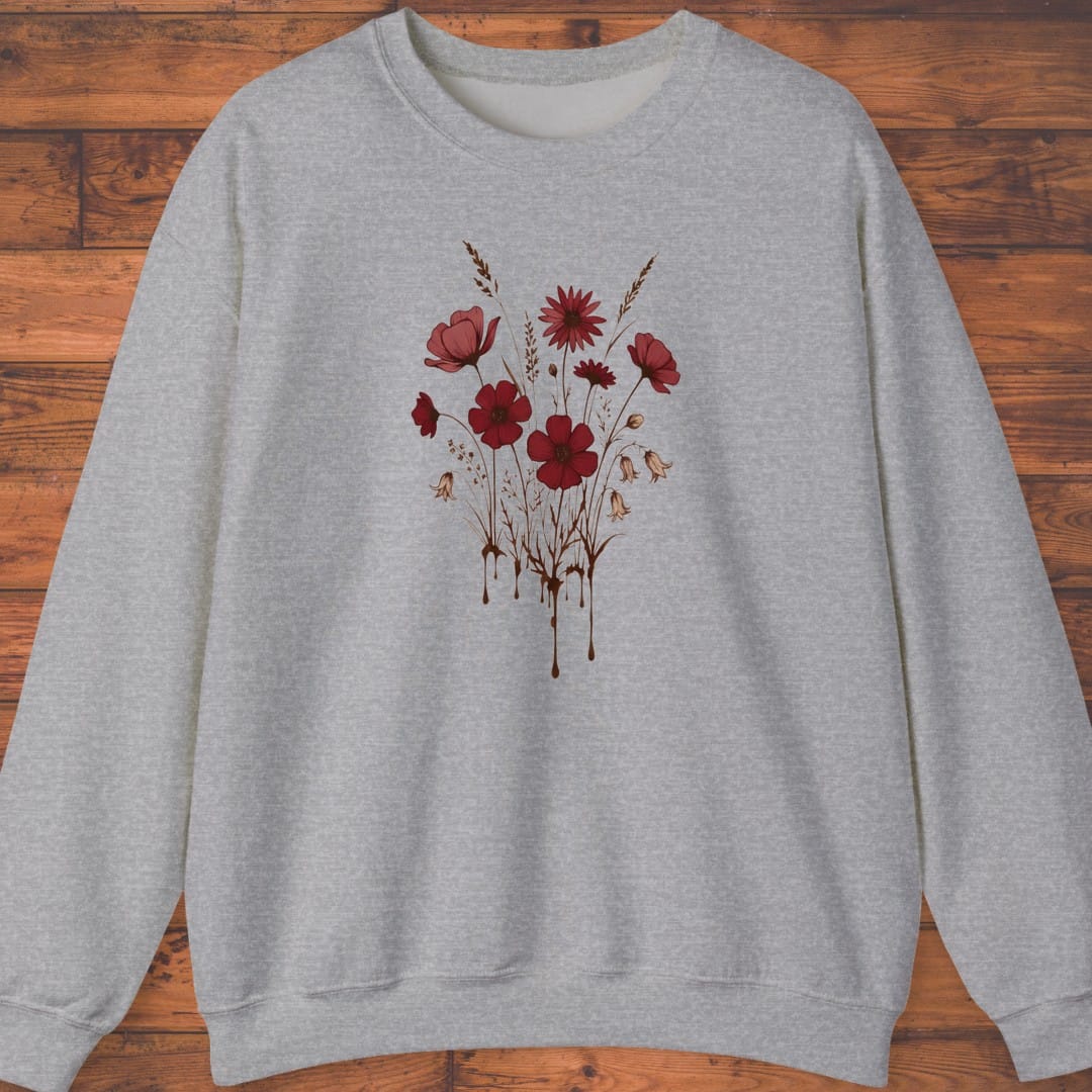 Crimson Bloom Sweatshirt