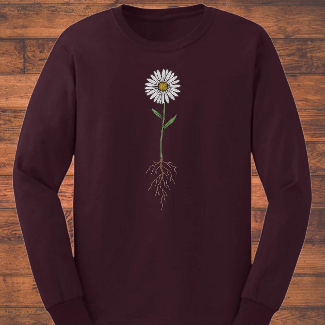 Rooted Daisy Long Sleeve T-Shirt