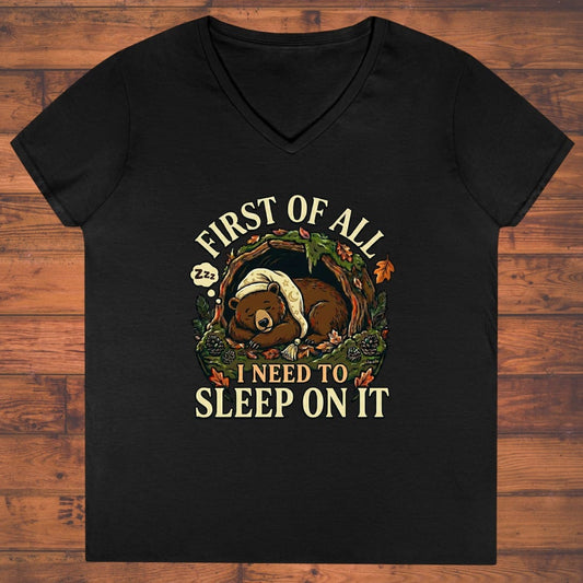 Hibernation Mode Ladies' V-Neck